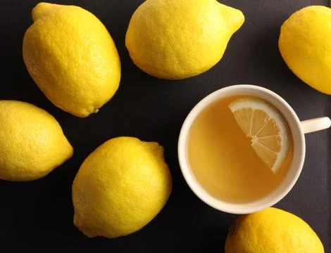 Tea with lemons Stock Photos