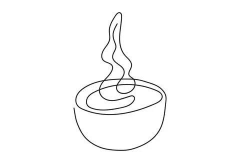 Tea light candle with flame. Burning decorative aromatic candle. Continuous.. Stock Illustration