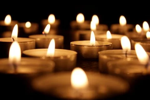 Tea Light Candles Stock Photos