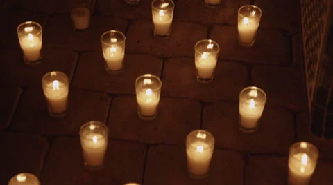 Tea Lights Stock Footage 41612988