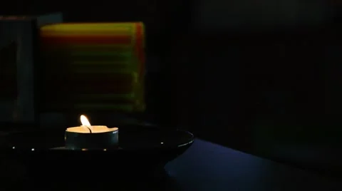 Tea lights Stock Footage 43332249