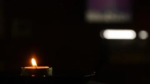 Tea lights Stock Footage 43334502