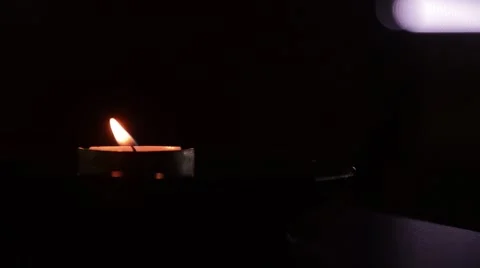 Tea lights Stock Footage 43334566