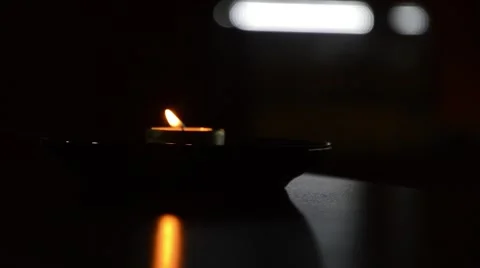 Tea lights Stock Footage 43334766