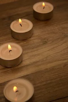 Tea lights Stock Photos