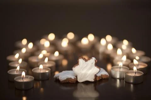 Tea lights Stock Photos