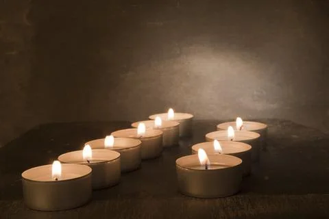 Tea lights Stock Photos