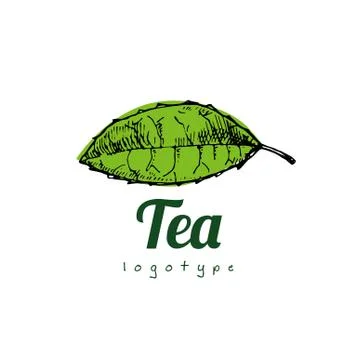 Tea logo illustration Ilustração Stock