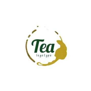 Tea logo illustration Stockillustratie