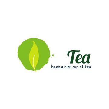 Tea logo illustration イラスト素材