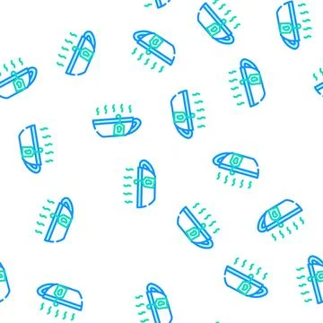 Tea mango vector seamless pattern line イラスト素材