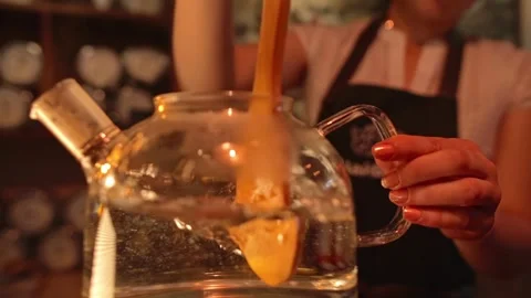 A tea master boils water to conduct a Chinese tea ceremony Stock Footage 264401143