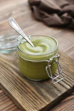 Tea matcha curd Stock Photos