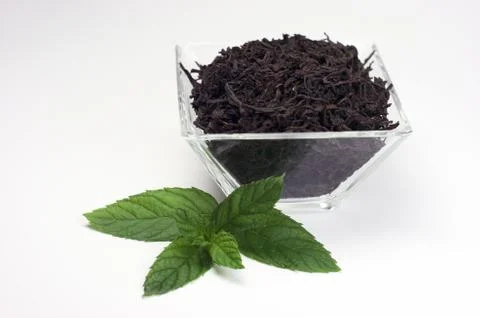 Tea with mint Stock Photos