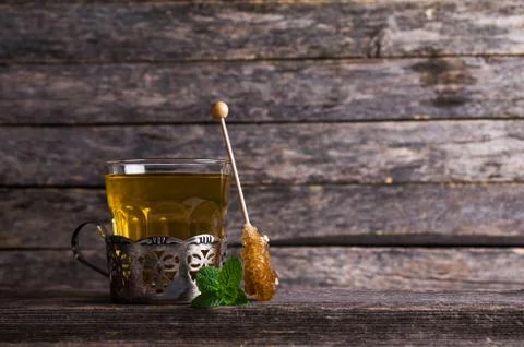 Tea with mint Stock Photos