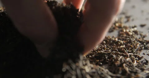 Tea mixing with hands 4K pro res Stock-Footage 274907132