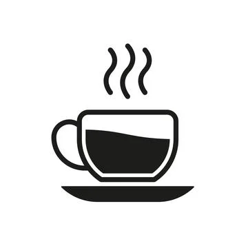 Tea mug drink icon features a warm and cozy design, perfect for tea shop br.. イラスト素材
