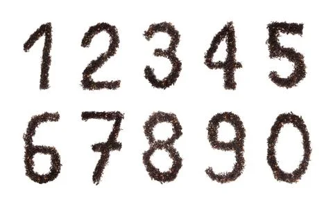 Tea numbers Stock Photos