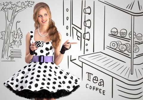 Tea or coffee. Stock Photos