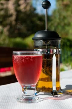Tea outdoor Foto stock