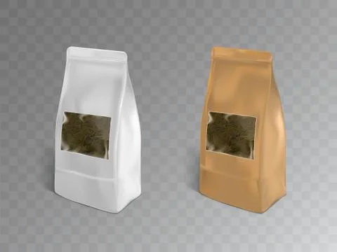 Tea packaging containers realistic mockup 스톡 일러스트