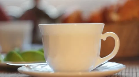 Tea Party in the Background Stock Footage 11344984