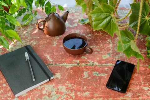 Tea Party between work Stock Photos