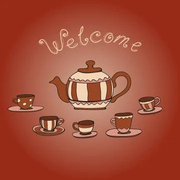 Tea Party Stock Illustration