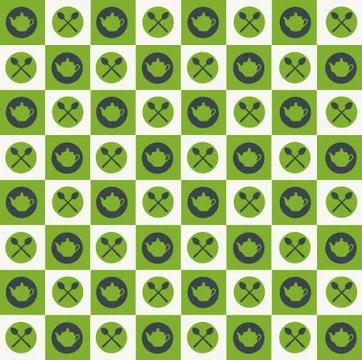 Tea pattern. Vector Stock Illustration