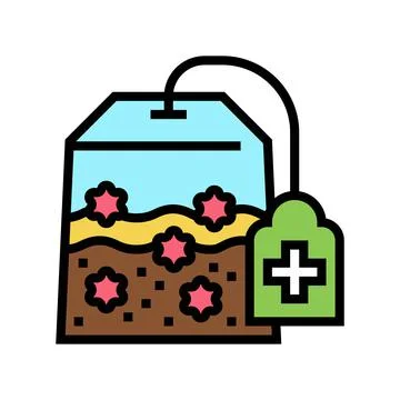 Tea for phytotherapy color icon vector illustration Stock Illustration
