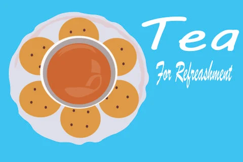 Tea poster Stockillustratie