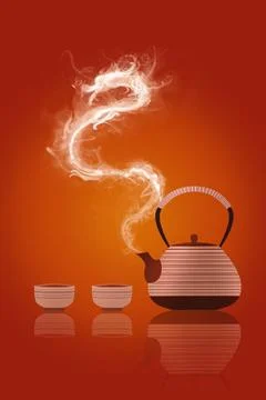  Tea pot and tea cup Beijing China Copyright: xChenxChenx bji72000136 Stock Photos