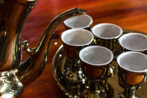 Tea pot close up Stock Photos