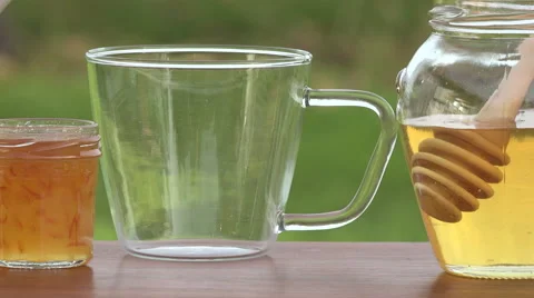 Tea poured into cup Stock Footage 56519947