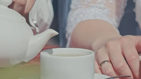 Tea poured into a Cup Stock Footage 70532869