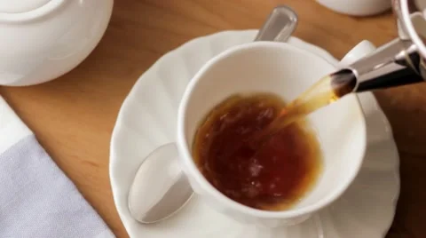 Tea Pouring Sequence Stock Footage