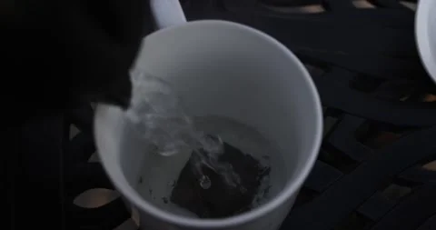 Tea Pouring Slow Motion Stock Footage 263043637