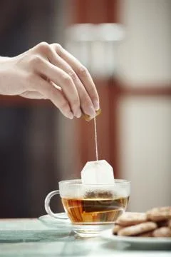 Tea preparation Stock Photos
