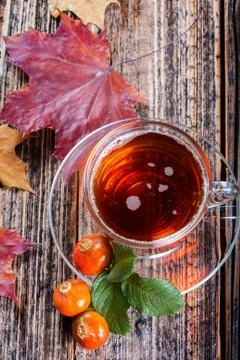 Tea with rosehip Stock Photos