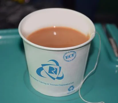 Tea Served on a paper cup Stock Photos