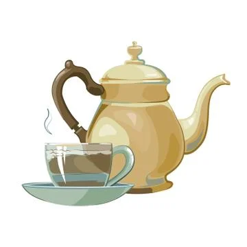 Tea service Stock Illustration