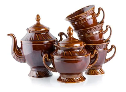 Tea service Stock Photos
