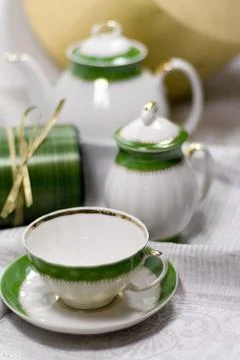 Tea service Stock Photos