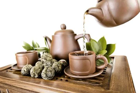 Tea service Stock Photos