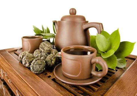 Tea service Foto stock