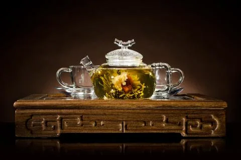 Tea service Stock Photos