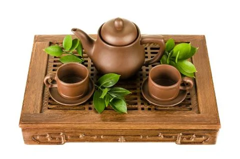 Tea service Stock Photos