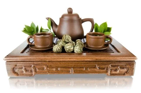 Tea service Stock Photos