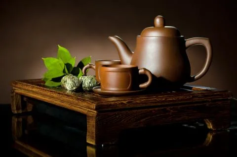 Tea service Stock Photos
