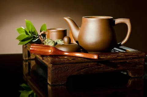 Tea service Foto stock